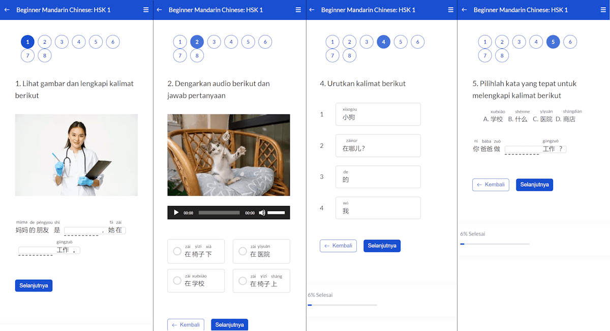 Harmony Mandarin: Rekomendasi Terbaik Belajar Mandarin Online 4 Kuis soal mandarin pada Harmony Mandarin