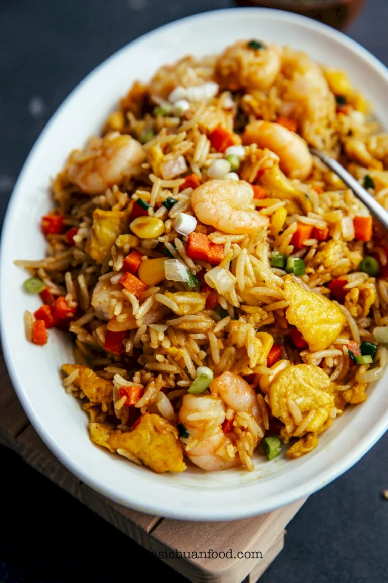Nasi Goreng Kari Mudah dengan Udang