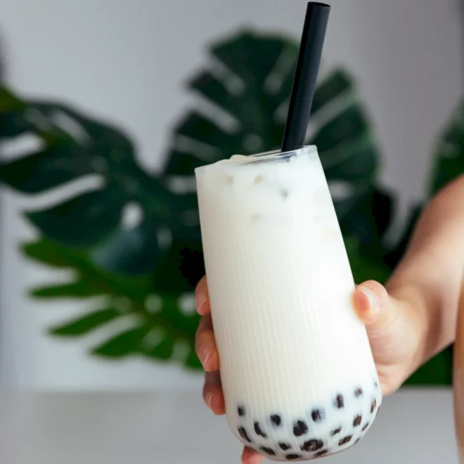 Teh Gelembung Melati – Teh Susu Melati