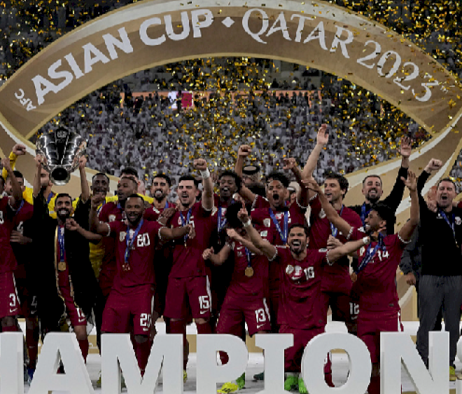 Qatar pertahankan gelar Piala Asia berkat hattrick penalti Afif