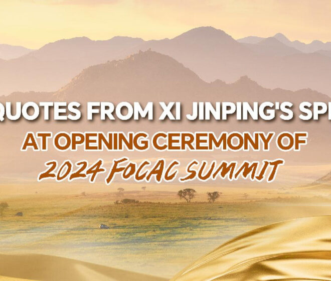 Kutipan utama dari pidato Xi pada upacara pembukaan KTT FOCAC 2024