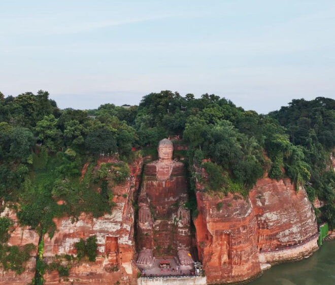 Tur virtual keajaiban pemandangan Kota Leshan