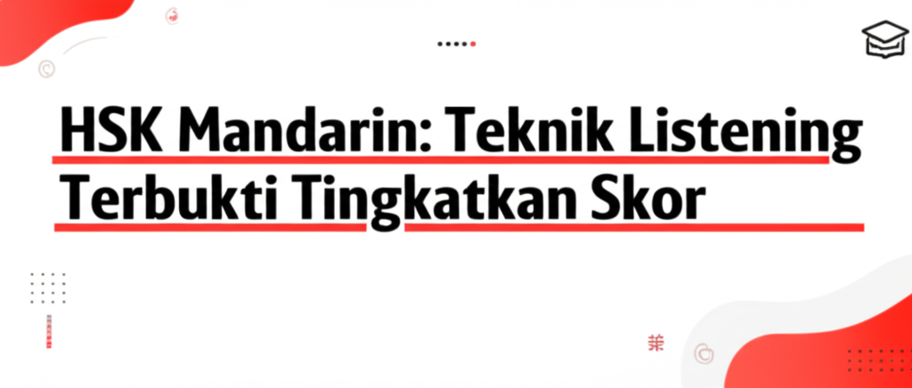 HSK Mandarin: Teknik Listening Terbukti Tingkatkan Skor