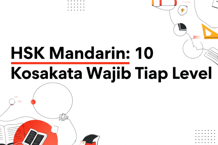 HSK Mandarin: 10 Kosakata Wajib Tiap Level