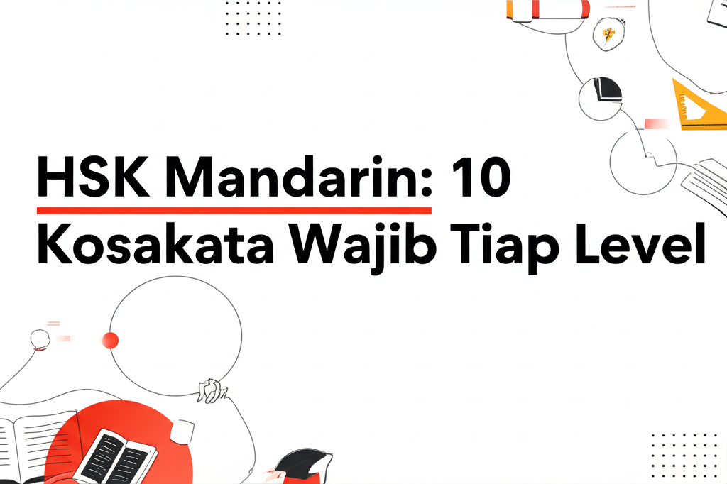 HSK Mandarin: 10 Kosakata Wajib Tiap Level