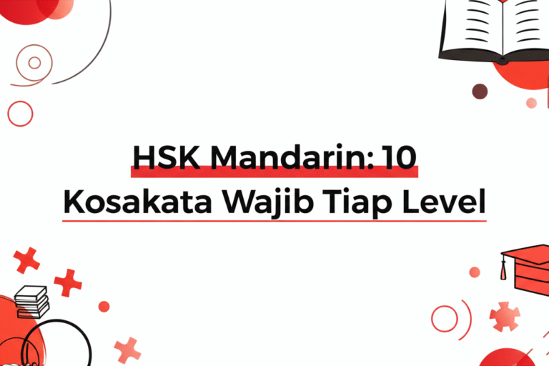 HSK Mandarin: 10 Kosakata Wajib Tiap Level