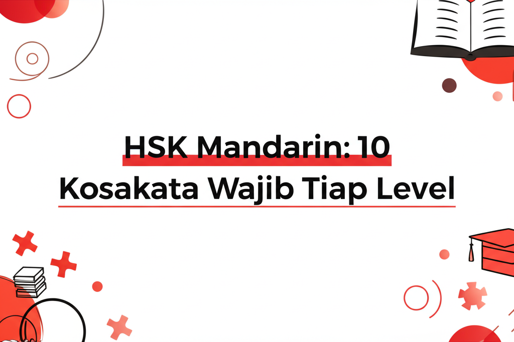 HSK Mandarin: 10 Kosakata Wajib Tiap Level