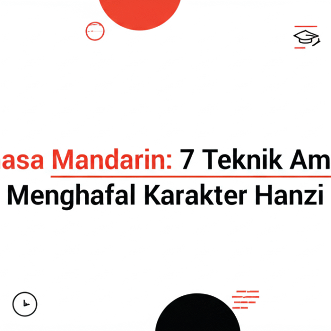 Bahasa Mandarin: 7 Teknik Ampuh Menghafal Karakter Hanzi