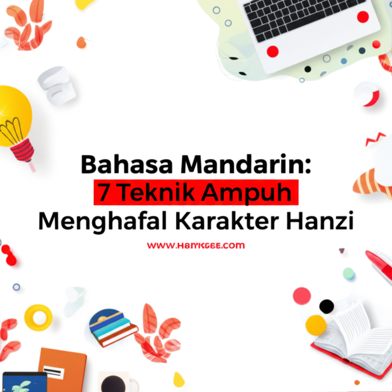 Bahasa Mandarin: 7 Teknik Ampuh Menghafal Karakter Hanzi